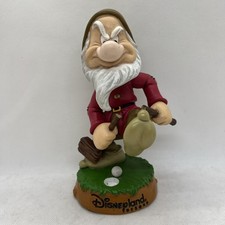 DISNEYLAND RESORT GRUMPY BOBBLE BOBBLEHEAD W/ GOLF CLUB Disney Dwarf Snow White