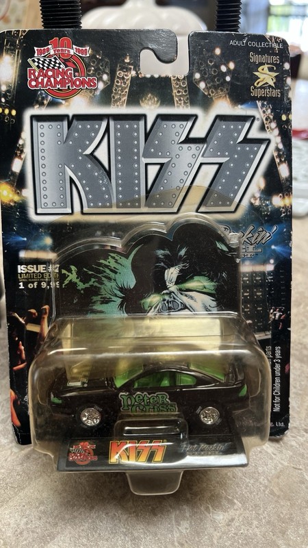 Vtg 1999 Kiss Racing Champions 1:64 Scale Die Cast Car Peter Criss Issue #4