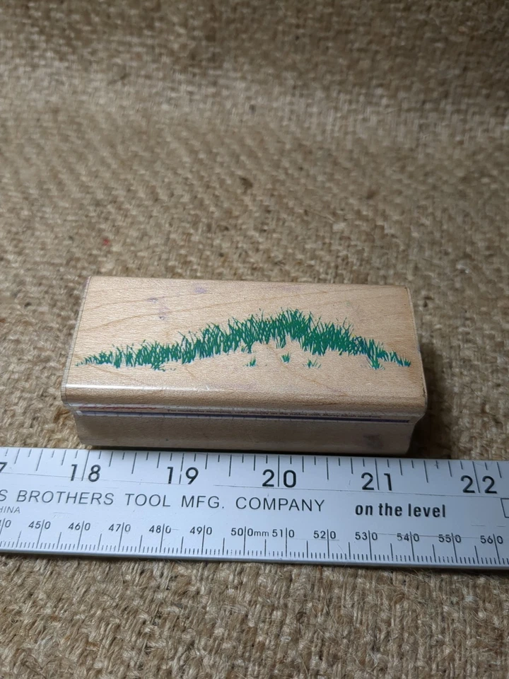 Estampilla de goma montada en madera Hilltop Z251e 1992 vintage estampida de goma Foto 3 de 4