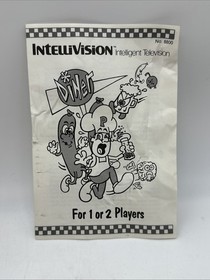 Diner (Intellivision, 1987) Burgertime Sequel Game Box and Manual