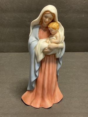1997-HOME INTERIOR ''GREATEST STORIES EVER TOLD'' PORCELAIN MADONNA/CHILD FIGURINE