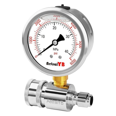 #ad 6000PSI Washer Pressure Gauge3 8quot; Push To Connection Quick ConnectionStainless $23.20