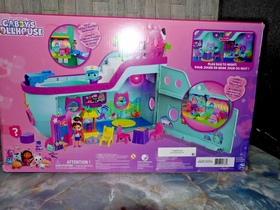 Gabby’s Casa de Muñecas Barco Gato Juguete Gabby Amigo Crucero Juego Foto 4 de 4