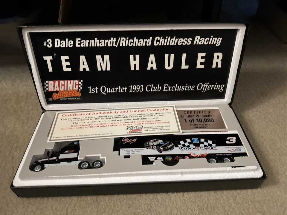 1993 RCCA Dale Earnhardt Racing Team Hauler 1:64 Scale Richard Childress - Image 3 of 3