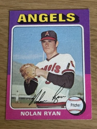 1975 NOLAN RYAN Topps Baseball Card #500 California Angels VG