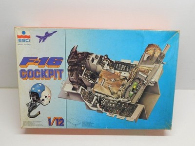 ESCI 1/12 F-16 Cockpit Model Kit #A601 1:12 Opened Box Kit