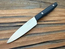 North Arm Trillium Paring Knife, 3.75 CNC Satin S35VN Blade, Blk G10 (No Sheath)