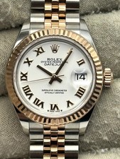 Rolex Datejust 28mm White Roman Dial Two Tone Jubilee Bracelet 279171 B&P 2022