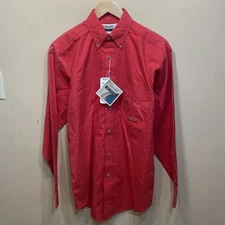 VTG Wrangler Riata Button Up Shirt Mens M Long Sleeve Western Cowboy Rodeo NOS
