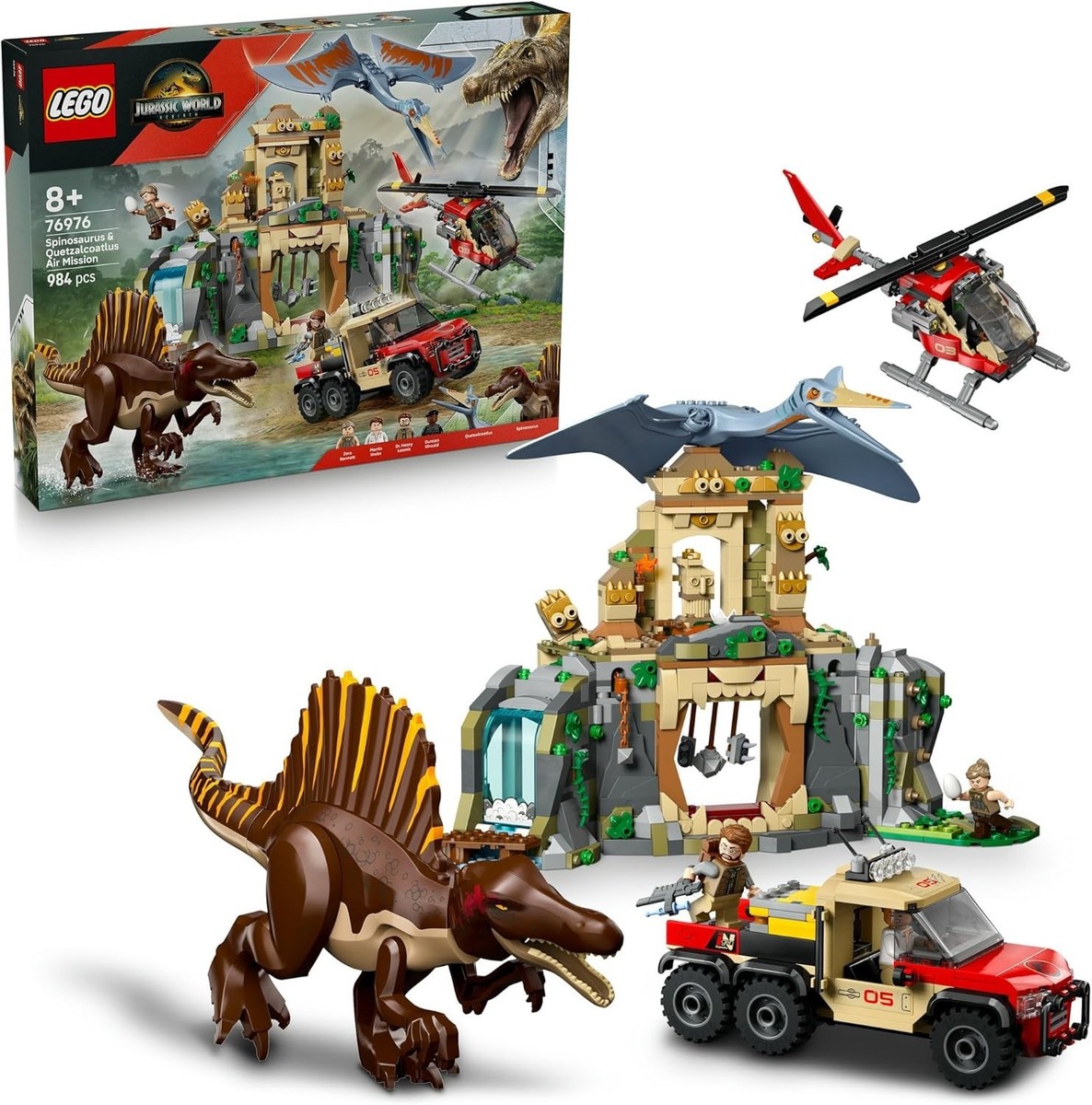 LEGO Jurassic World 76976 Spinosaurus & Quetzalcoatlus Air Mission