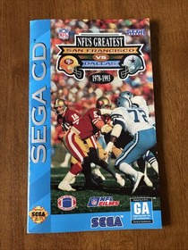 NFL Greatest Teams - Sega CD W/Case and Manual No Reg Card