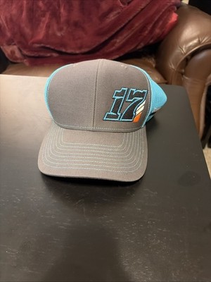 Sheldon Haudenschild 17 Hat teal blue / gray Snapback Haud Sprint Car Racing cap