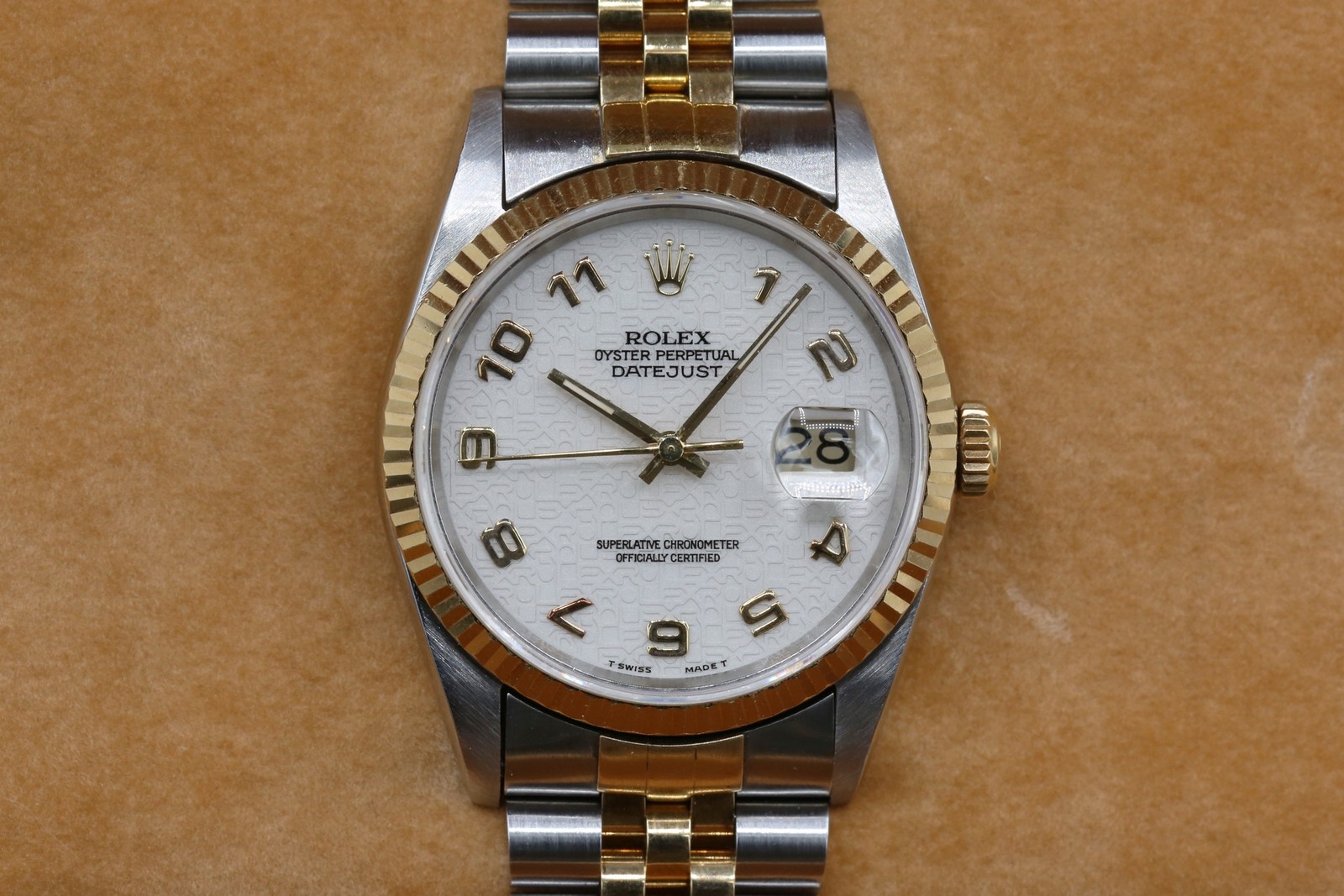 Rolex 16233 Ivory Anniversary Jubilee DATEJUST 36mm 1996