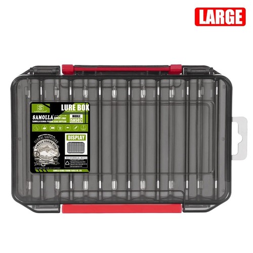 Fishing Tackle Box 14 Compartments Double-Sided Lure Hook Storage Organizer Case - 第 26/26 張圖片