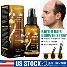 Biotin Hair Growth Spray Anti Hair Loss Fast Regrowth Scalp Treatment Serum-2025