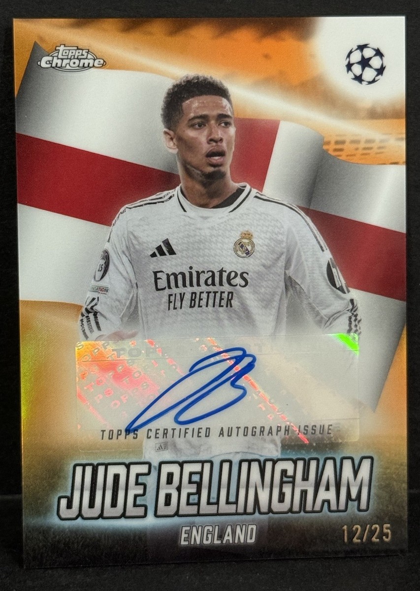 2024-25 Topps Chrome UCC Jude Bellingham Global Attraction Auto