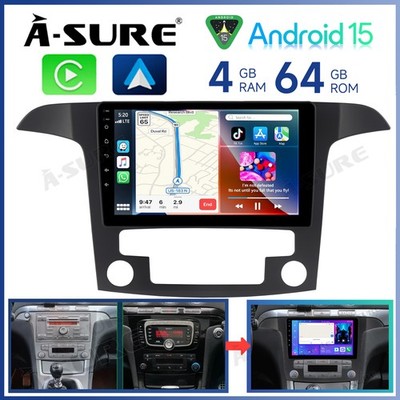 4G+64G Apple Carplay Für Ford S-Max WA6 2006-2015 Android 15 Autoradio GPS WiFi