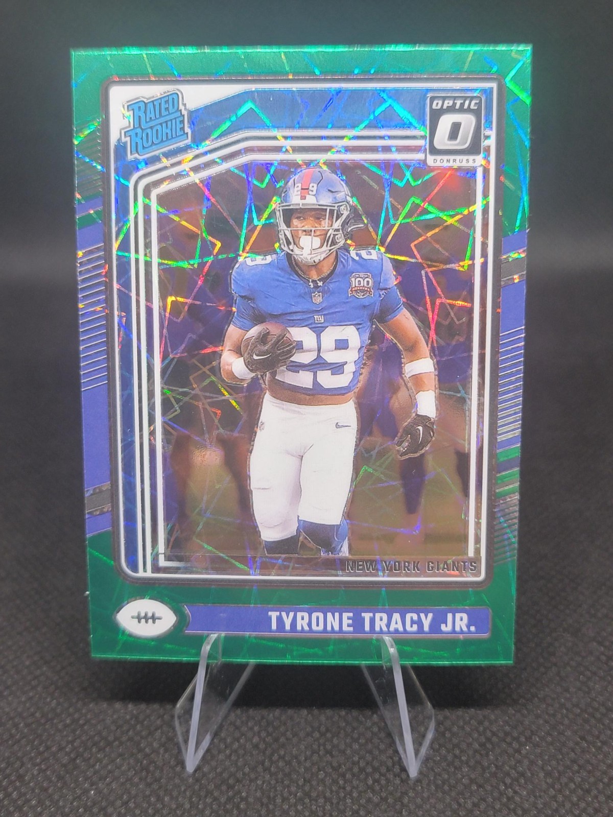 Tyrone Tracy Jr. - 2024 Panini Donruss Optic Rated Rookie #259 Green Velocity