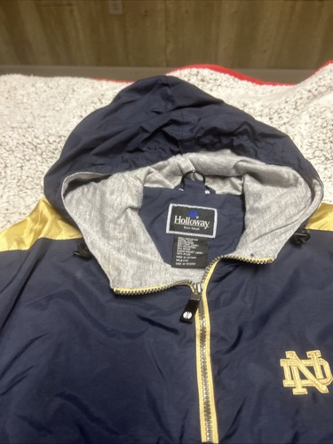 Notre Dame Fighting Irish Jacket Small 1/4 Zip Pullover Holloway Windbreaker - Bild 7 von 11
