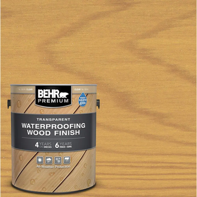 #ad Exterior Wood Finish 1 Gal. Clear Transparent Waterproofing Decks Fences Siding $61.39