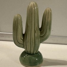 Ceramic Saguaro Cactus Figurine Pepper Shaker Holder Japan Decor