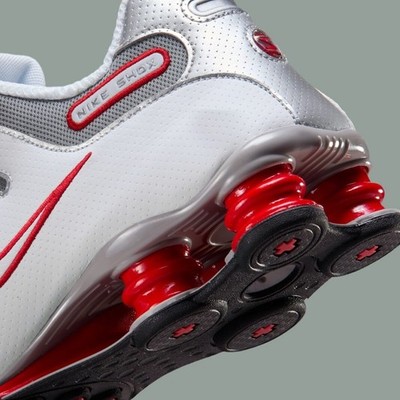 Nike Shox NZ Shoes White Metallic Silver 378341-104 Men's Multi