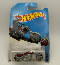 Hot Wheels Blast Lane HW MOTO 1:64 Red/Silver Diecast Motorcycle 2015 DVC90