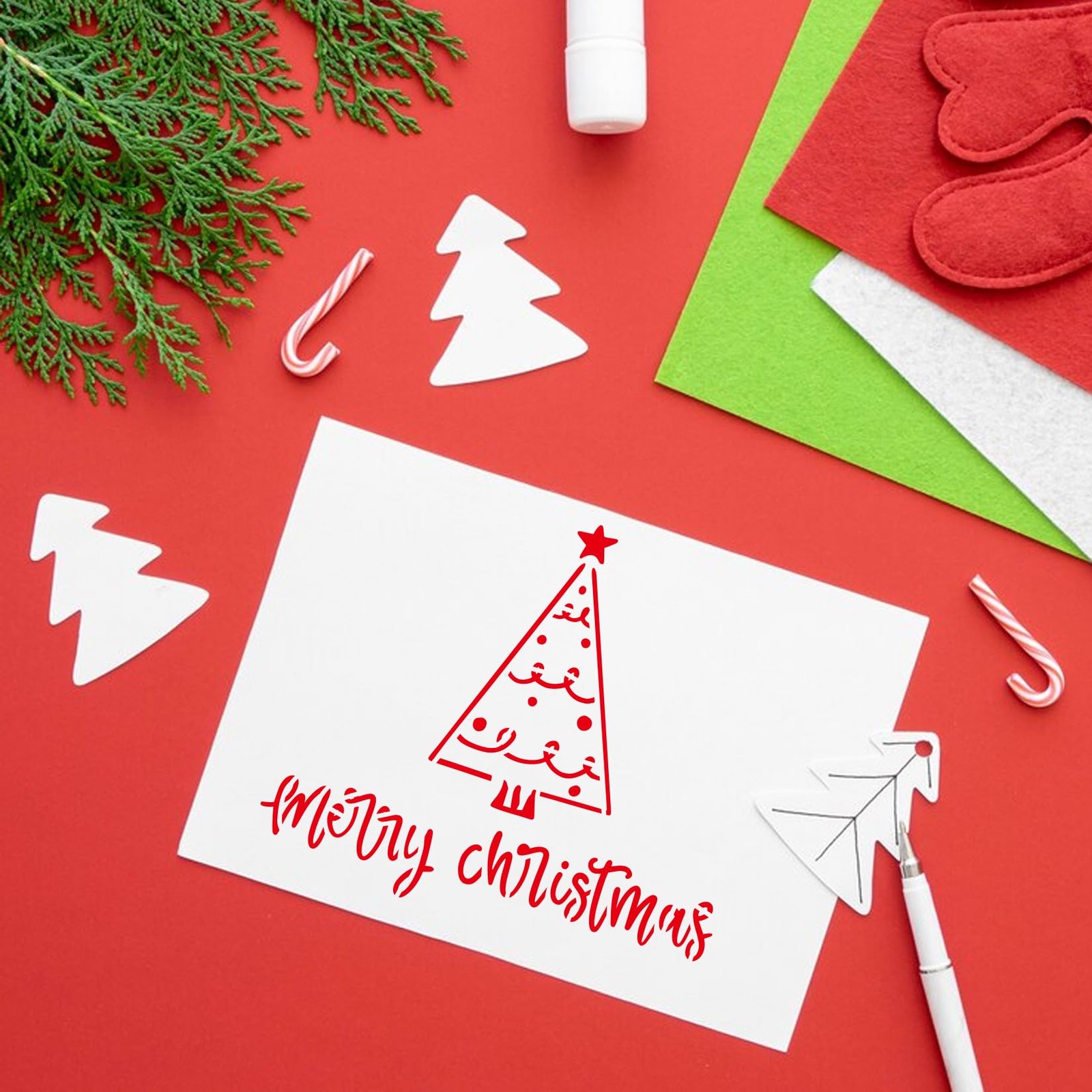 12 PCS 6x5 inch Christmas Tree Stencils for Painting Reusable Holiday Craft