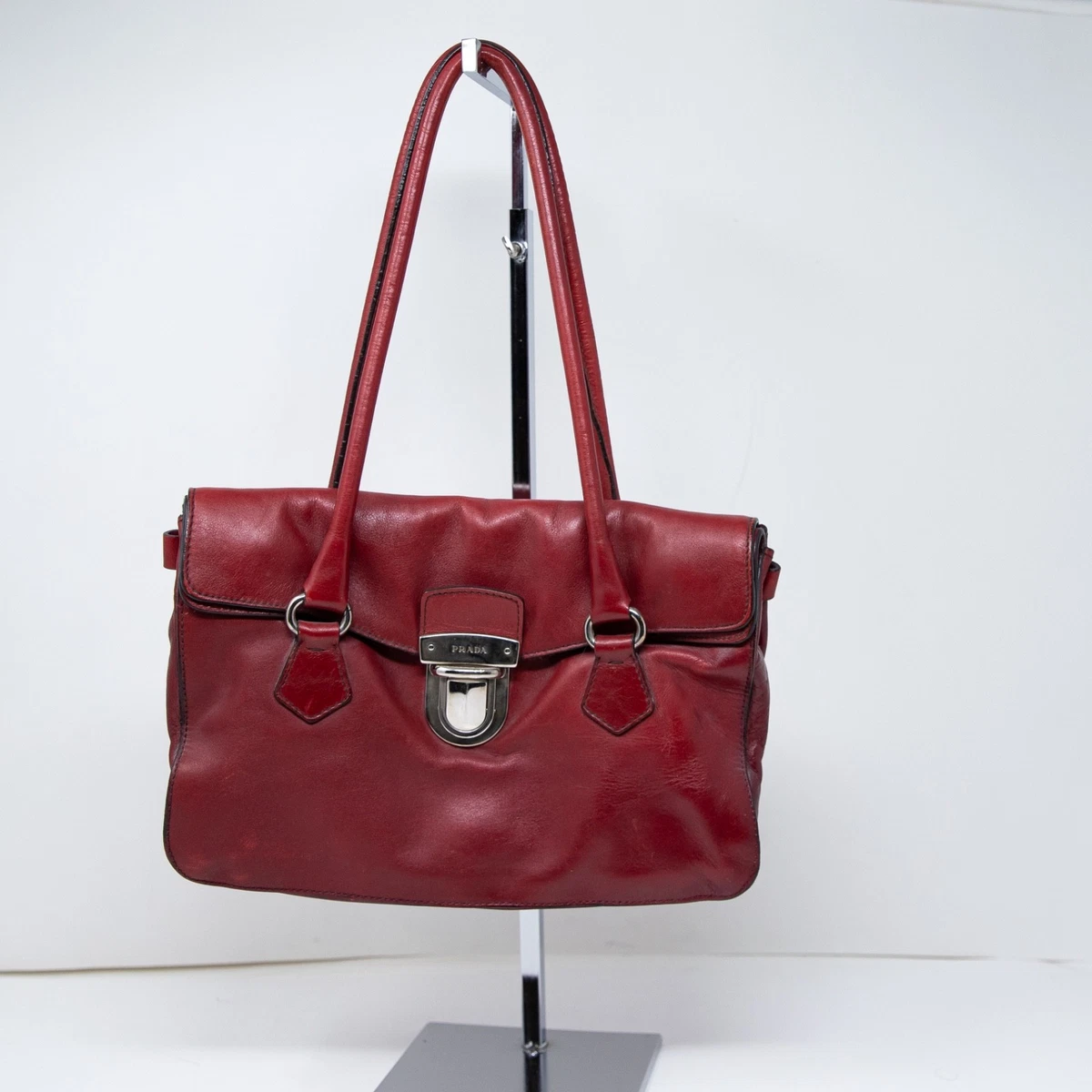 PRADA Vitello Red Bags & Handbags for Women for sale | eBay