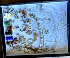 Vintage Estate Find Keepsake Costume Jewelry Lot  Parts or Repair
