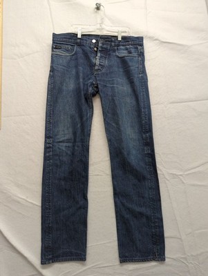 Marc Jacobs Slim Fit Blue Denim Jeans Made In Italy Mens Size 32x32