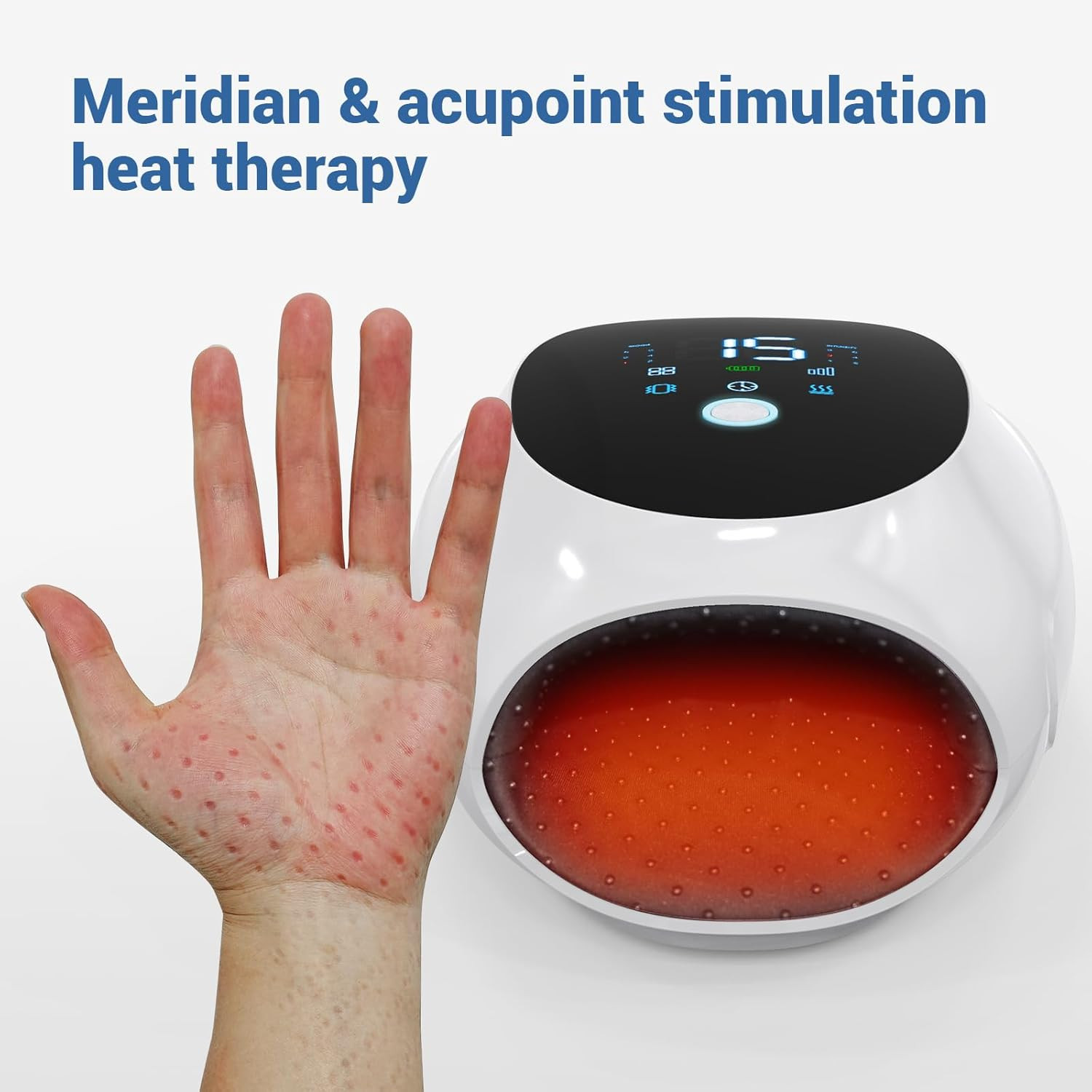 Hand Massager with Heat and Compression,Hand & Wrist Massager for Arthritis and 