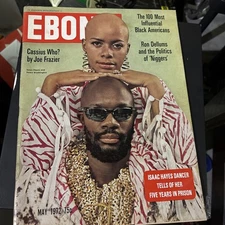 Ebony Magazine May 1972 Isaac Hayes and Helen Washington