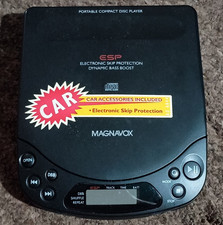 Magnavox AZ6844 ESP Portable CD Player Black w/ Skip Protection, Bass Boost