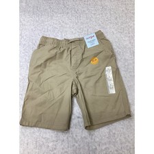 Cat  Jack Boys Khaki Pull On Shorts Tan Size L 10/12 NWT Flexible Drawstring