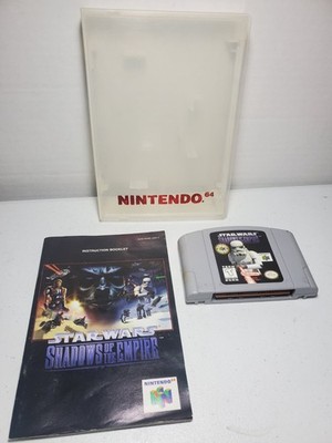 Star Wars Shadows Of The Empire (Nintendo 64) N64 Cartridge, Manual, & Clamshell