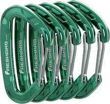 5pcs Nano Carabiner Clips, 8kN 1798lbs, Small Sturdy, Reliable Time-Tested