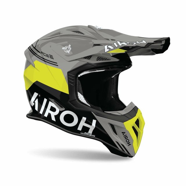 Casque Cross AIROH AVIATOR ACE 2 FURY Jaune Lucide ECE 22.06 M,L,S,XL,XS