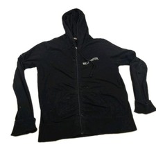 Harley Davidson Black Fleece Cotton Long Sleeves Full-Zip Hoodie M