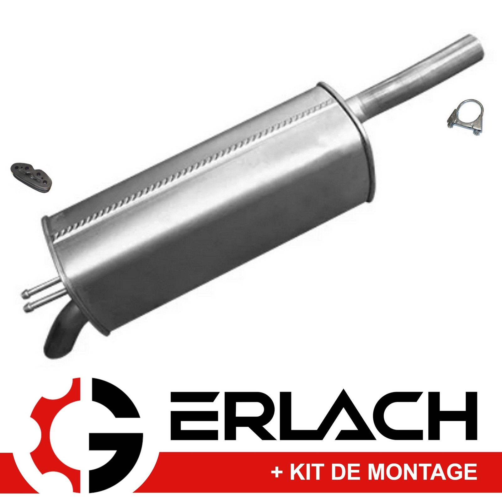 Silencieux arrière pour Fiat Doblo 1.4 1.6 1.9 d'échappement d'origine