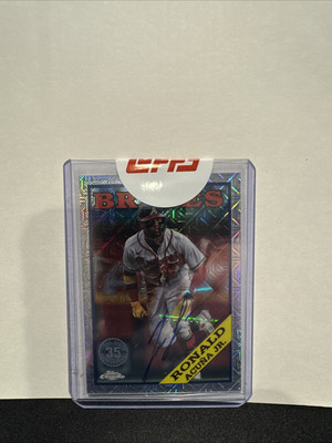 2023 Topps 35th Anniv Topps Chrome Silver Pack #T88C-1 Ronald Acuña Jr. Auto /25
