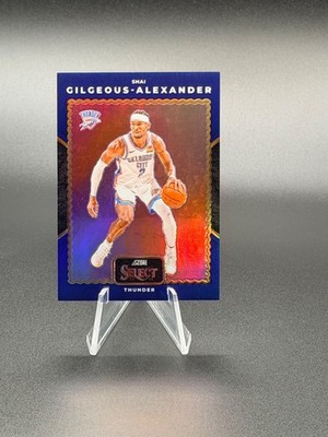 SHAI GILGEOUS-ALEXANDER 2024-25 Panini Select Score Throwback Blue Prizm 62/75