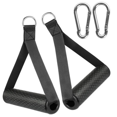 2 Pack Exercise Handles Gym Handle Equipment for Cable Machine Attachments