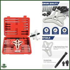 46pcs Harmonic Balancer Puller Set Steering Wheel Puller Kit Tool