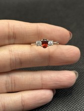 Ancienne Bague En Argent Massif 925 Jonc Alliance Anneaux Créateur Trilogie