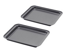 Small Nonstick Baking Sheets Toaster Oven Trays Set of 2