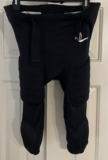 Nike Youth Recruit Integrated Padded Football Pant Boys Medium Black Dri Fit EUC