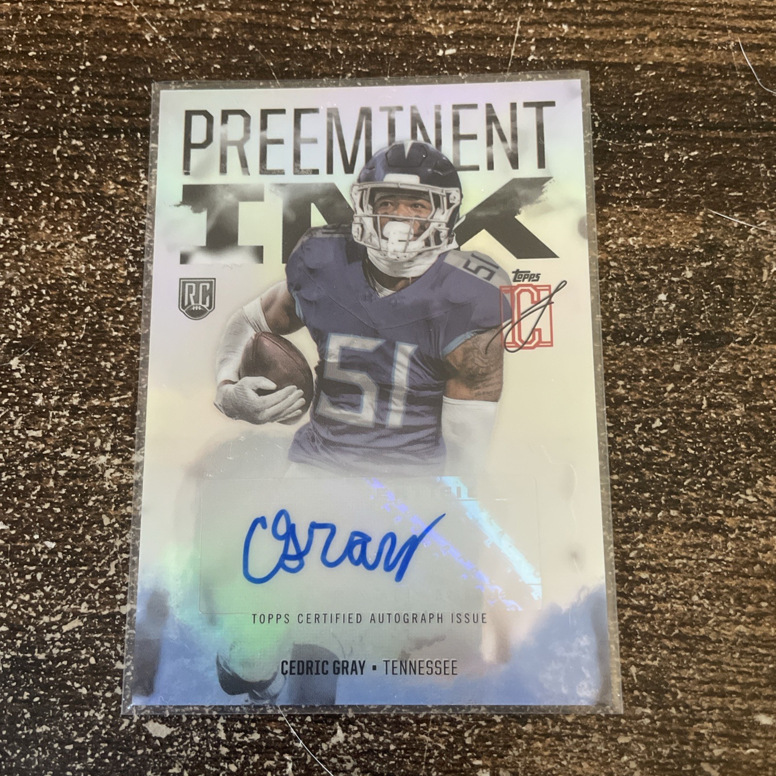 Cedric Gray Topps Signature Class Preeminent Ink #PICG Base