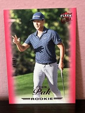 2023 Fleer Ultra Rookies Eruption SP #’d 42/49 John Pak #78 RC PGA Ruby Red