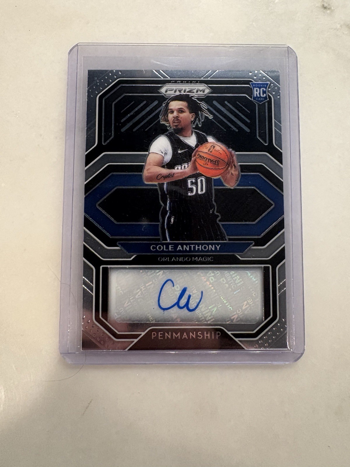 2020-21 Panini Prizm Cole Anthony Penmanship RC Auto #RP-CAN Magic Rookie